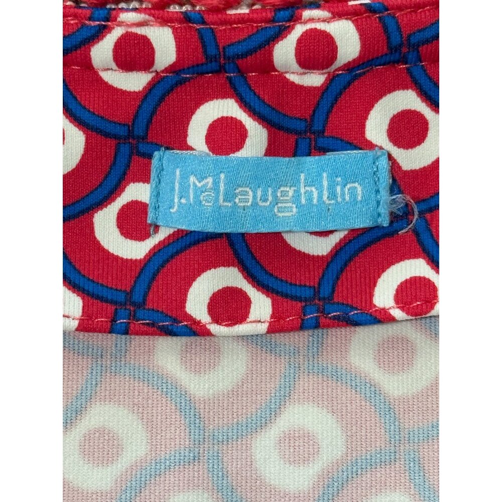 J. McLaughlin Womens Size S Lola Shift Dress Catalina Cloth Pink Geometric - Picture 4 of 6